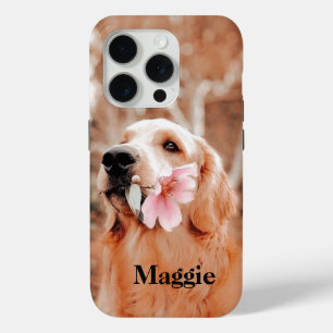 Coque Case-Mate iPhone Photo Golden Retriever personnalisée - Cadeau Amou
