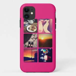 Coque Case-Mate Pour iPhone Photo Instagram personnalisée Rose chaud