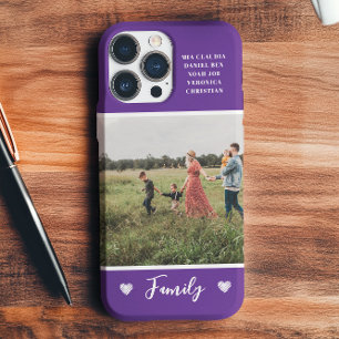 Coque Pour iPhone 16 Photo moderne couleur violet
