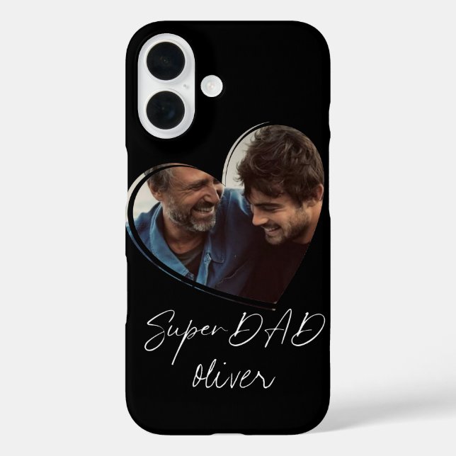 Coques Case-Mate iPhone Photo moderne tendance Black SuperDAD (Verso)