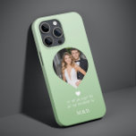Coque Case-Mate iPhone Photo Monogramme Coeur romantique Coodinate Modern<br><div class="desc">Photo Monogramme Coeur romantique Coodinates Moderne iPhone Smart Phone boîtier comprend votre photo préférée avec votre monogramme et coordonnées personnalisées de longitude et de latitude qui vous sont spéciales dans la typographie script moderne. Un cadeau parfait pour l'anniversaire, Noël, mariage, mariée, future mariée, Saint Valentin et bien plus encore. Conçu...</div>