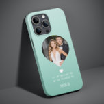 Coque Case-Mate iPhone Photo Monogramme Coeur romantique Coodinate Modern<br><div class="desc">Photo Monogramme Coeur romantique Coodinates Moderne iPhone Smart Phone boîtier comprend votre photo préférée avec votre monogramme et coordonnées personnalisées de longitude et de latitude qui vous sont spéciales dans la typographie script moderne. Un cadeau parfait pour l'anniversaire, Noël, mariage, mariée, future mariée, Saint Valentin et bien plus encore. Conçu...</div>