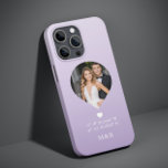 Coque Case-Mate iPhone Photo Monogramme Coeur romantique Coodinate Modern<br><div class="desc">Photo Monogramme Coeur romantique Coodinates Moderne iPhone Smart Phone boîtier comprend votre photo préférée avec votre monogramme et coordonnées personnalisées de longitude et de latitude qui vous sont spéciales dans la typographie script moderne. Un cadeau parfait pour l'anniversaire, Noël, mariage, mariée, future mariée, Saint Valentin et bien plus encore. Conçu...</div>
