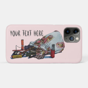 Case-Mate iPhone Case photo originale de vie morte du sac maquillage vin