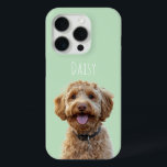 Coque Case-Mate iPhone Photo Pastel Green Dog personnalisée<br><div class="desc">Ajoutez une touche de charme personnel à votre téléphone grâce à notre étui de téléphone personnel Pastel Green avec votre photo de chien préférée ! Ce design mignon et personnalisé est parfait pour les amoureux de les chiens qui veulent garder leur ami furieux à tout moment. Fabriqué avec des matériaux...</div>