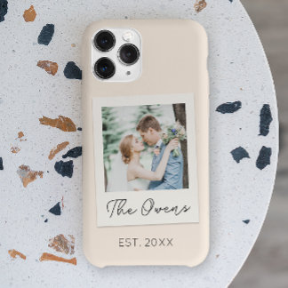 Coque Case-Mate iPhone Photo personnalisé Date de la photo Couple Nouvell