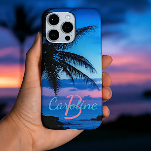 Coque iPhone 16 Pro Max Photo personnalisé de coucher de soleil sur une pl