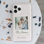 Coque Case-Mate iPhone Photo personnalisée Date Couple Famille nouvelleme<br><div class="desc">Ceci est une photo personnalisée Date Couple Nouveau coque iphone de famille marié!</div>