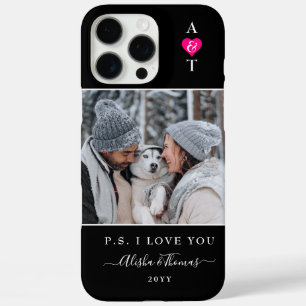 Coque iPhone 16 Pro Max Photo personnalisée et Mariage/Fiançailles de mono