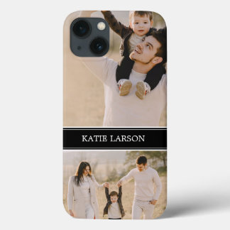 iPhone 13 Case Photo personnalisée et monogramme personnalisé