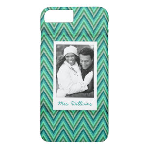 Case-Mate iPhone Case Photo personnalisée et nom Zig Zag Arrière - pla
