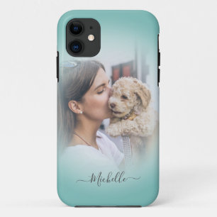 Case-Mate iPhone Case Photo personnalisée moderne photo Turquoise Gradie