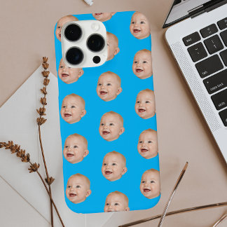 Coque iPhone 16 Pro Max Photo personnalisée Motif visage bébé personnalisé