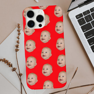 Coque iPhone 16 Pro Max Photo personnalisée Motif visage bébé personnalisé