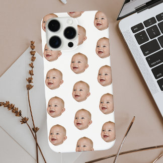 Coque iPhone 16 Pro Max Photo personnalisée Motif visage bébé personnalisé