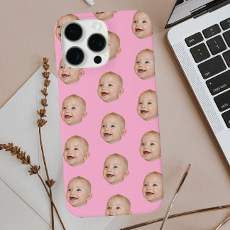 Coque iPhone 16 Pro Max Photo personnalisée Motif visage bébé personnalisé