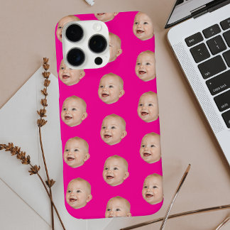 Coque iPhone 16 Pro Max Photo personnalisée Motif visage bébé personnalisé