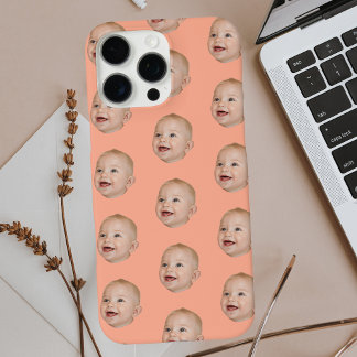 Coque iPhone 16 Pro Max Photo personnalisée Motif visage bébé personnalisé