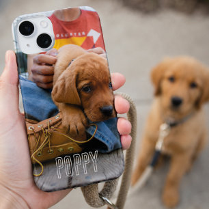 Coque Case-Mate iPhone Photo personnalisée Retro avec nom personnalisé