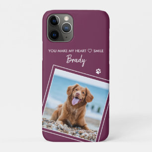 Case-Mate iPhone Case Photo Pet Citation moderne Magenta Dog