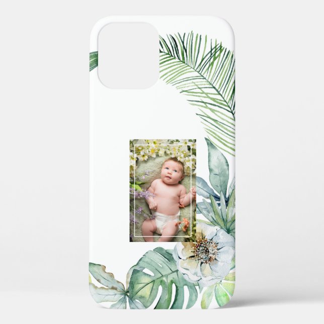 Coques Case-Mate iPhone Photo pour bébé de feuillage tropical (Verso)