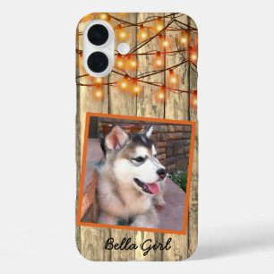 Coque Pour iPhone 16 Plus Photo Russe Personnalisée Carré Alaskan Malamute C