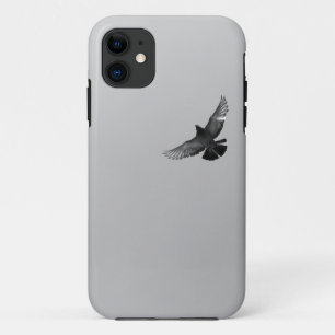 Coque Case-Mate iPhone Photo simple moderne noir pigeon d'oiseau volant n