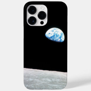 Coque Case-Mate iPhone Photo spatiale de la Lune et de la Terre se levant