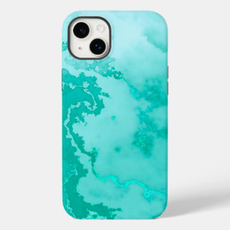 Coque Case-Mate iPhone Photo turquoise déversée d'encre