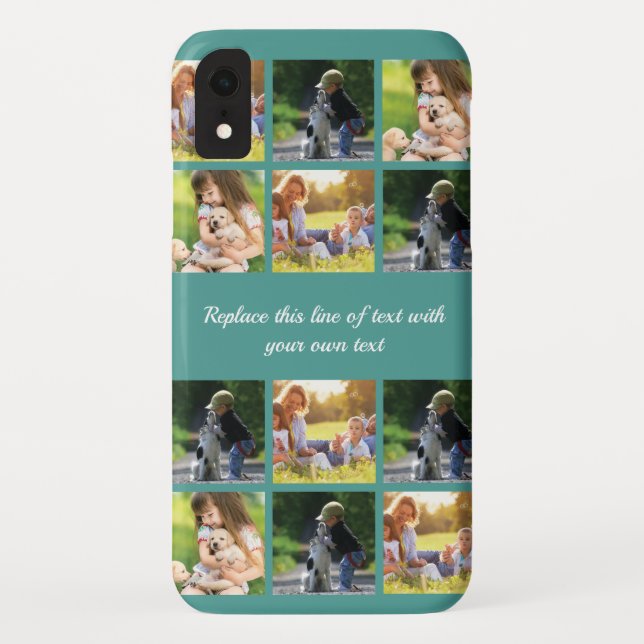 Coques Case-Mate iPhone photocollage et texte (Dos)