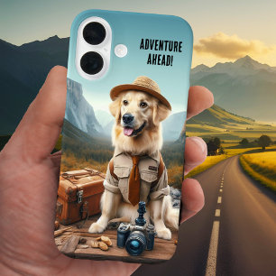 Coque Pour iPhone 16 Photographe aventurier Voyage chien