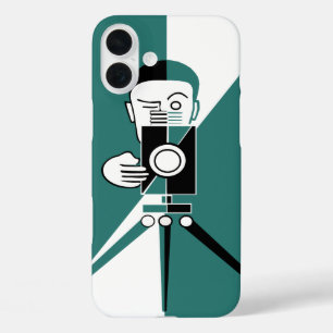 Coques iPhone 16 Plus Photographe et appareil photo de style déco