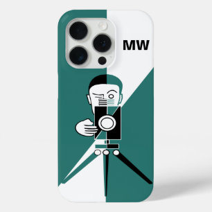 Coque iPhone 15 Pro Photographe et appareil photo de style déco
