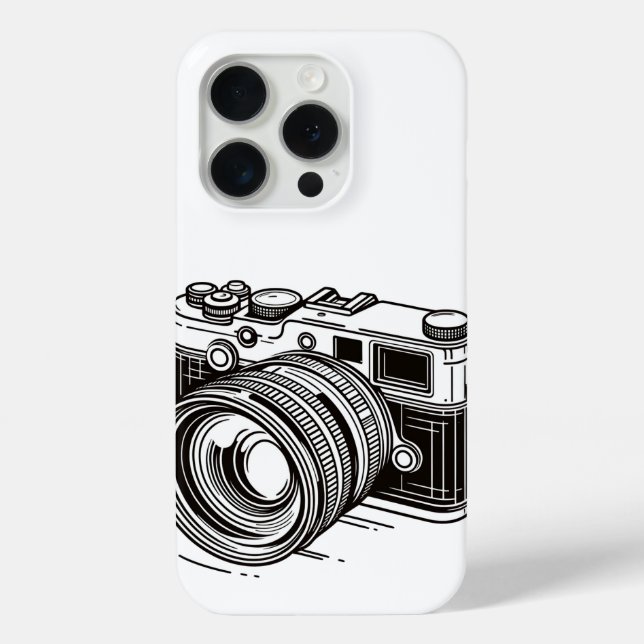 Coques Case-Mate iPhone Photographe Photographe Appareil photo reflex noir (Verso)