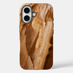 Coque Pour iPhone 16 Photographie abstraite du mur du canyon de Zion II