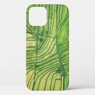 Case-Mate iPhone Case Photographie aérienne du champ de ferme vert