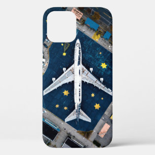 Case-Mate iPhone CASE PHOTOGRAPHIE AÉRIENNE DU LINER D'AIR BLANC ET NOIR