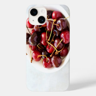 Coque Case-Mate iPhone Photographie de Cerises Rouges Fraîches dans un Bo