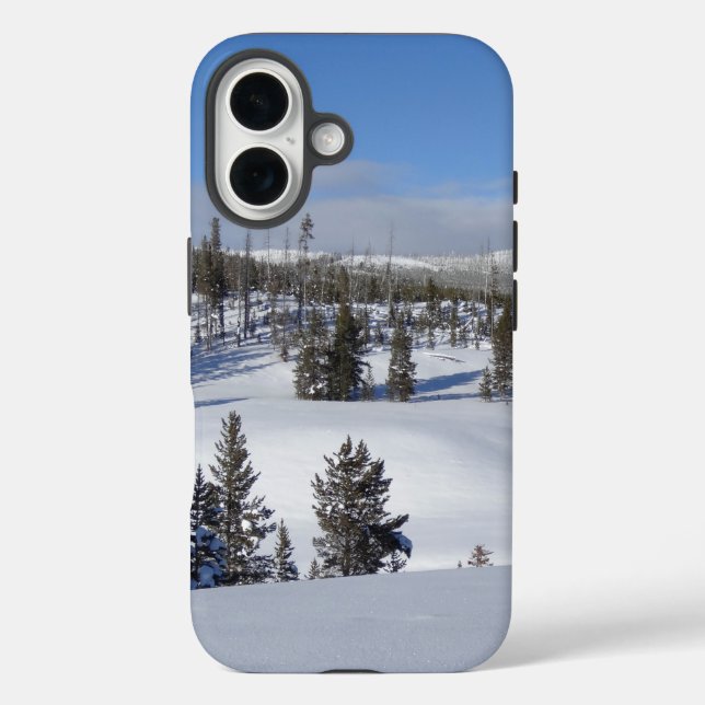 Coques Case-Mate iPhone Photographie de paysage hivernal de Yellowstone (Verso)