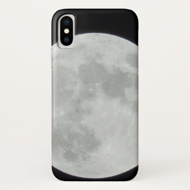 Coques Case-Mate iPhone Photographie de pleine lune (Dos)