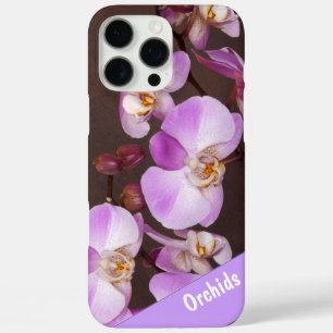 Coques iPhone 16 Pro Max Photographie de près d'orchidée violette et blanch