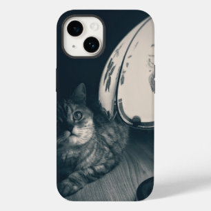 Coque Case-Mate iPhone Photographie de style noir de chats et lampes