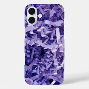 Coque Pour iPhone 16 Plus Photographie en papier broyé crêpé violet