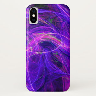 Etui iPhone Case-Mate PHOTON CRAZY Vagues fractales bleues violettes