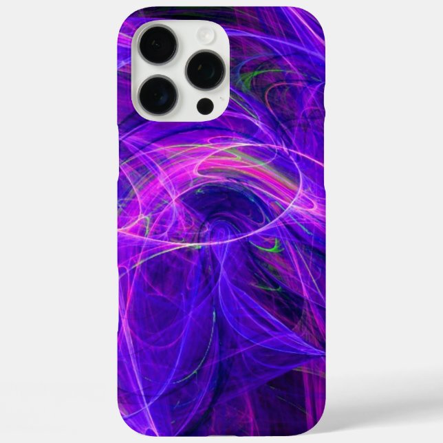 Coques Case-Mate iPhone PHOTON FROID Violet BleuVagues Fractées (Verso)