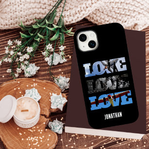 Coque Case-Mate iPhone Photos d'avion dans un cadre LOVE, Aviation person