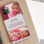 Case-Mate iPhone Case Photos de la petite fille avec des mots adorables<br><div class="desc">Joli étui de téléphone photo pour bébé pour vous de personnaliser avec vos propres photos. Il a une adorable formulation qui dit "Papa, je t'aime tellement mon coeur pourrait exploser en un million de baisers". Le modèle est configuré pour vous pour ajouter deux de vos photos préférées. Vous pouvez également...</div>