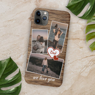 Case-Mate iPhone Case Photos personnalisées pour maman, papa et cœur d'a