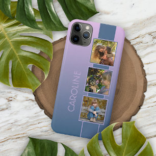 Case-Mate iPhone Case Photos personnalisées sur ombre rose foncé violet