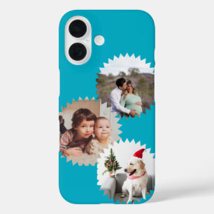 Coque Pour iPhone 16 Photos personnalisées trois étoiles personnalisabl